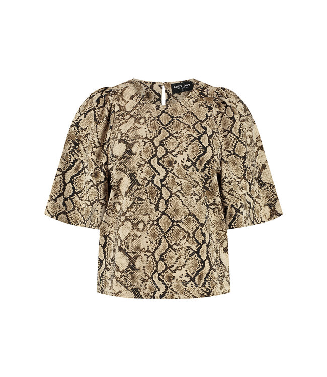 Lady Day Top Aston Snake Print