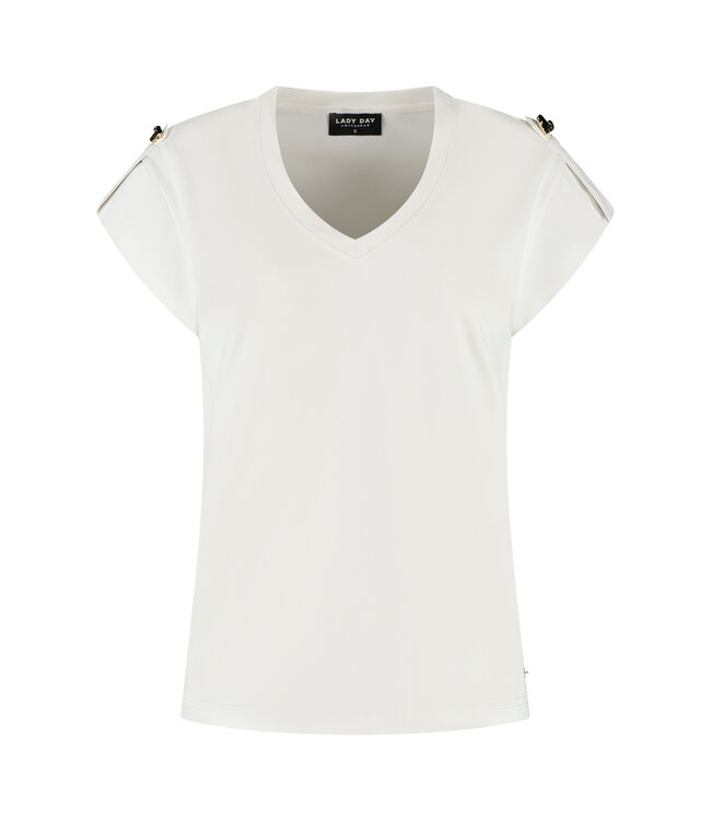 Lady Day Top Sydney Simple White