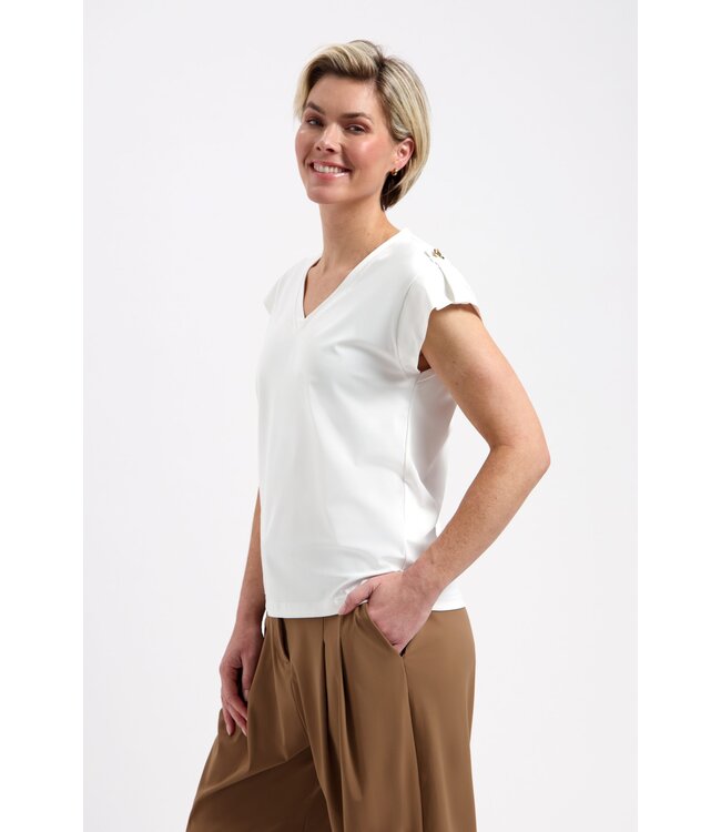 Lady Day Top Sydney Simple White