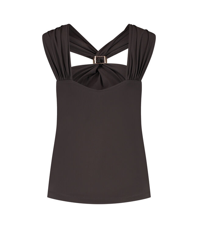 Lady Day Top Natalie Dark Brown