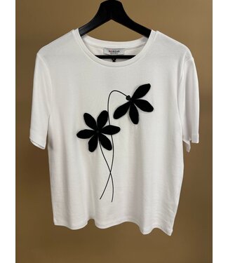 Morgan de toi Morgan T-shirt Dahlia Off White