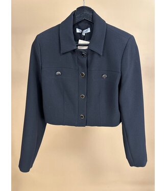 Morgan de toi Morgan Jacket Vinta.f Noir Black