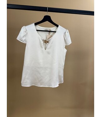 Rinascimento Rinascimento Top Flower Off White