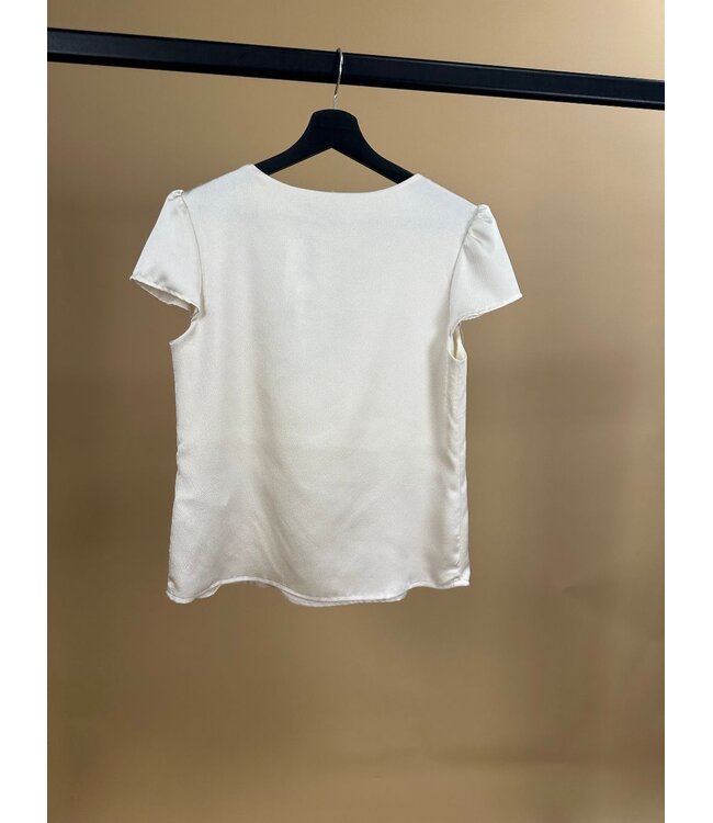 Rinascimento Top Flower Off White