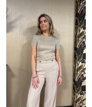 Rinascimento Rinascimento Top Beige Glitter