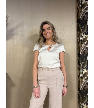 Rinascimento Rinascimento Top Flower Off White