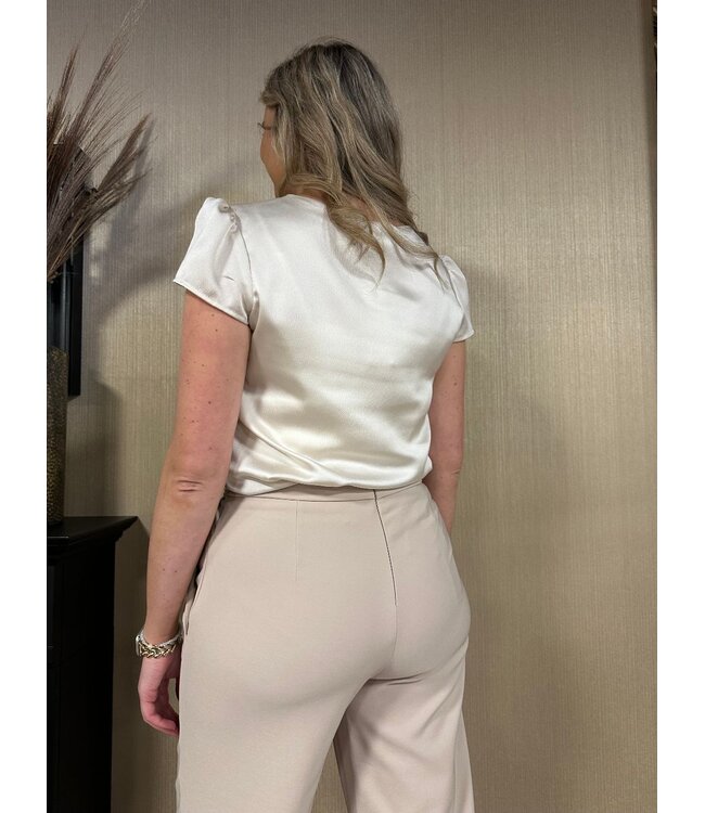 Rinascimento Top Flower Off White