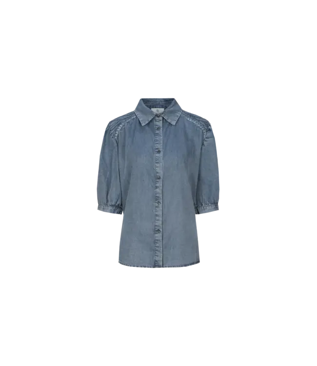 CS The Label Blouse Laira Denim Light Blue
