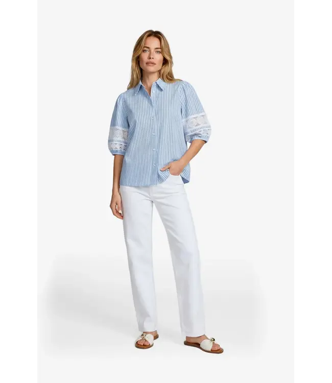 CS The Label Blouse Liora Light Blue