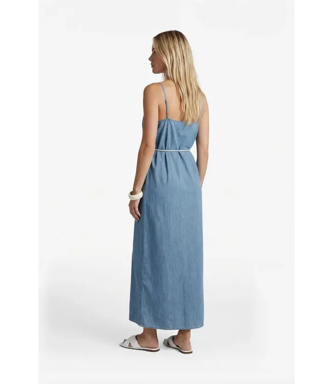 G-maxx Jurk Marita Denim Mid Blue