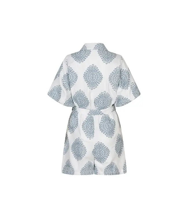 Lofty Manner Playsuit Talari White Blue