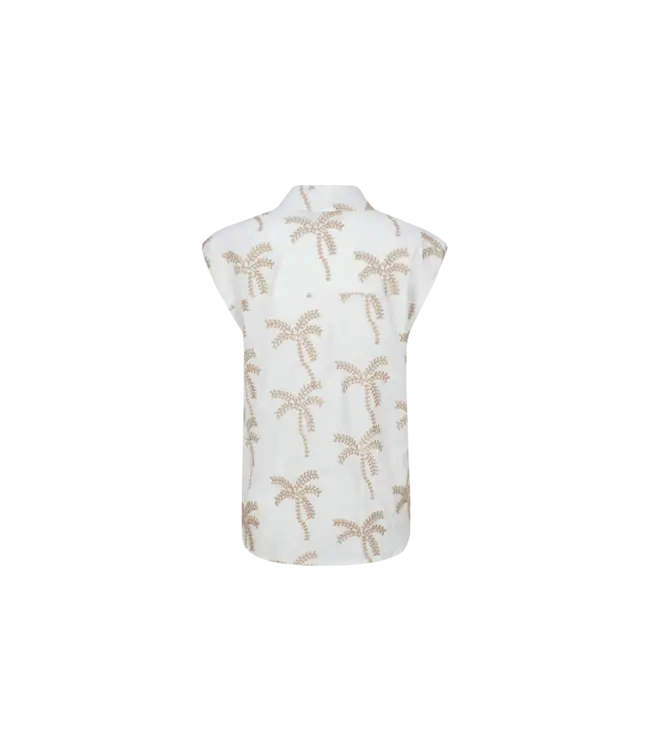 CS The Label Blouse Lusanna Offwhite/Khaki