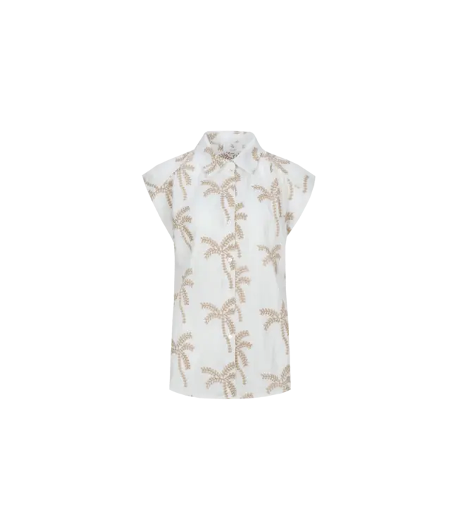 CS The Label Blouse Lusanna Offwhite/Khaki
