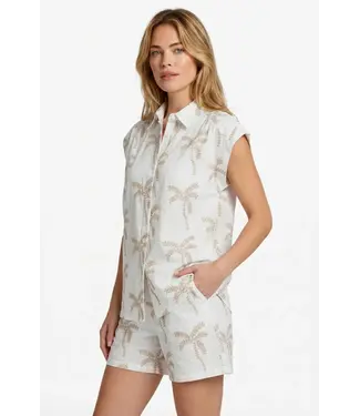 CS The Label CS The Label Blouse Lusanna Offwhite/Khaki