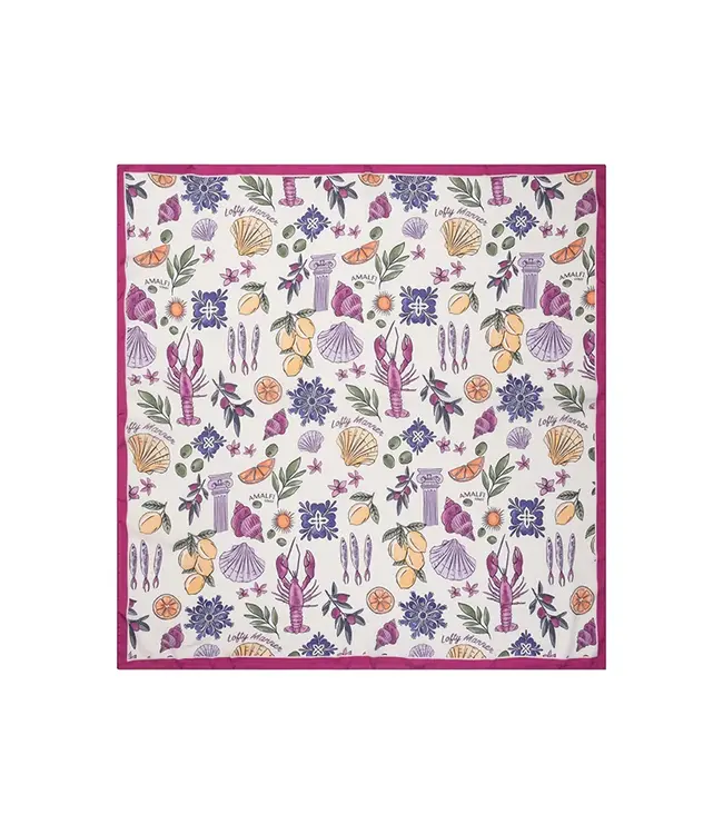 Lofty Manner Sjaal Scarf Vita Multi Element Print
