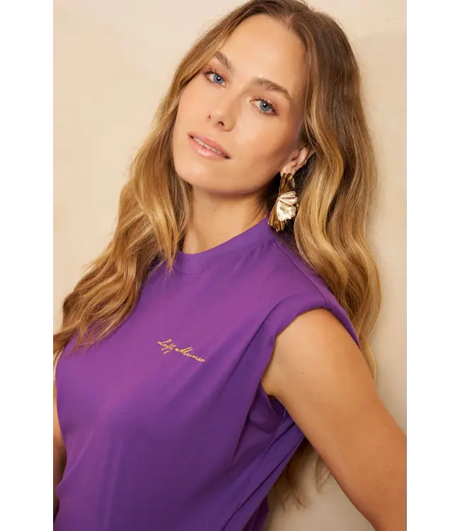 Lofty Manner T-shirt Michelle Purple