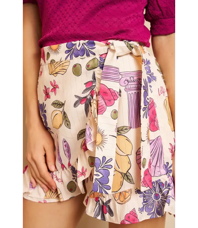 Lofty Manner Skort Sandy Multi Element Print