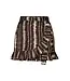 Lofty Manner Short Jazzy Brown Stripe Print