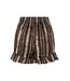 Lofty Manner Short Jazzy Brown Stripe Print