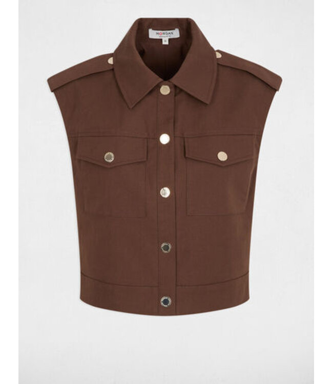 Morgan Gilet Vjitta Choco