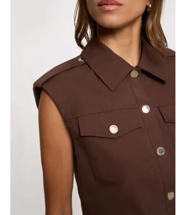 Morgan Gilet Vjitta Choco