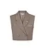 Malelions Cropped Pinstripe Gilet Sand