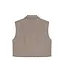 Malelions Cropped Pinstripe Gilet Sand