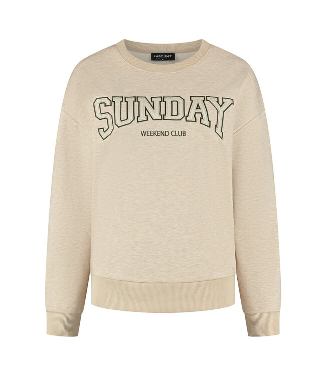 Lady Day Trui Sunday Melange Vanilla