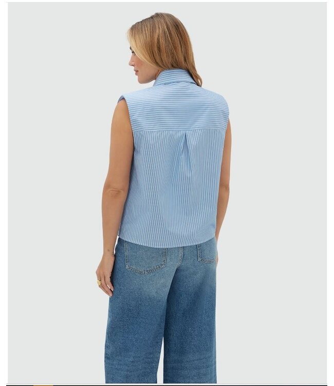 Josh V Blouse Susie Blue Stripe