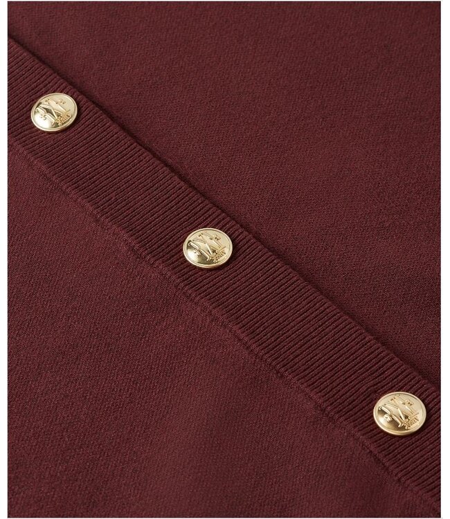 Josh V Vest Fliss Burgundy