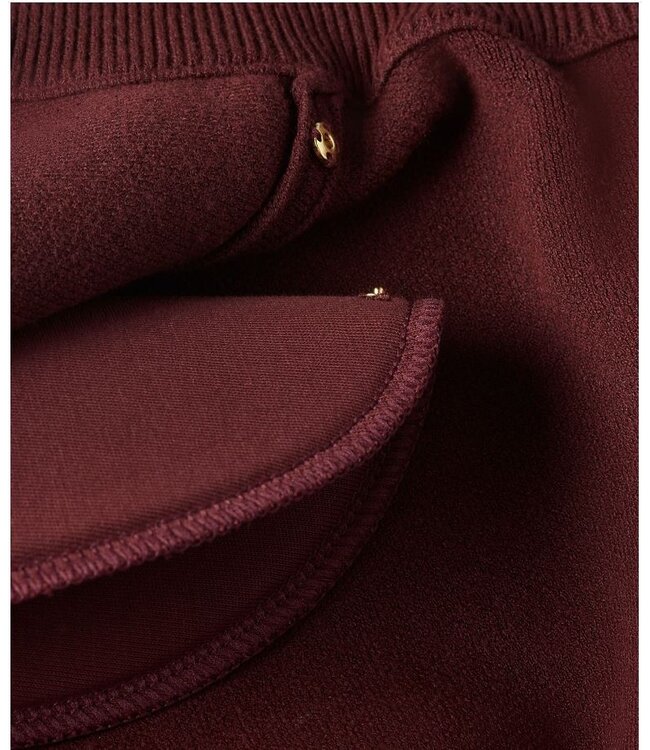 Josh V Vest Fliss Burgundy