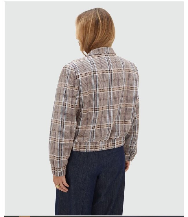 Josh V Jacket Pepper Cognac Check