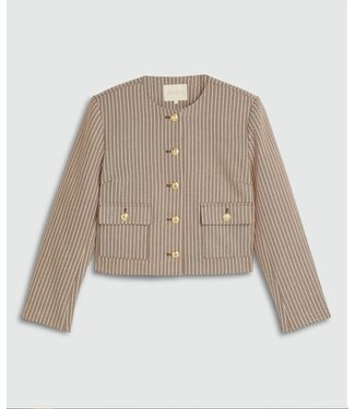Josh V Josh V Blazer Elira Burgundy Stripe