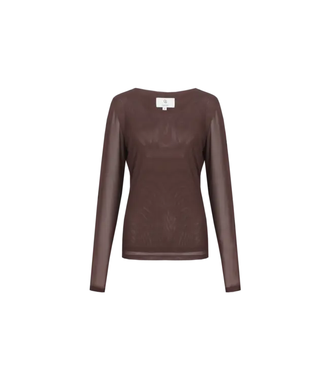 CS The Label Top Tanea Mocha Brown