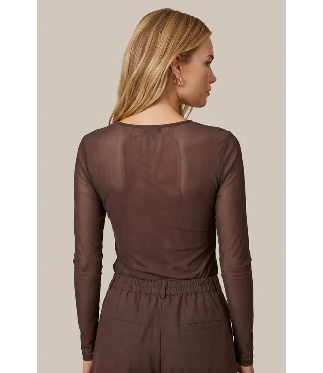 CS The Label Top Tanea Mocha Brown