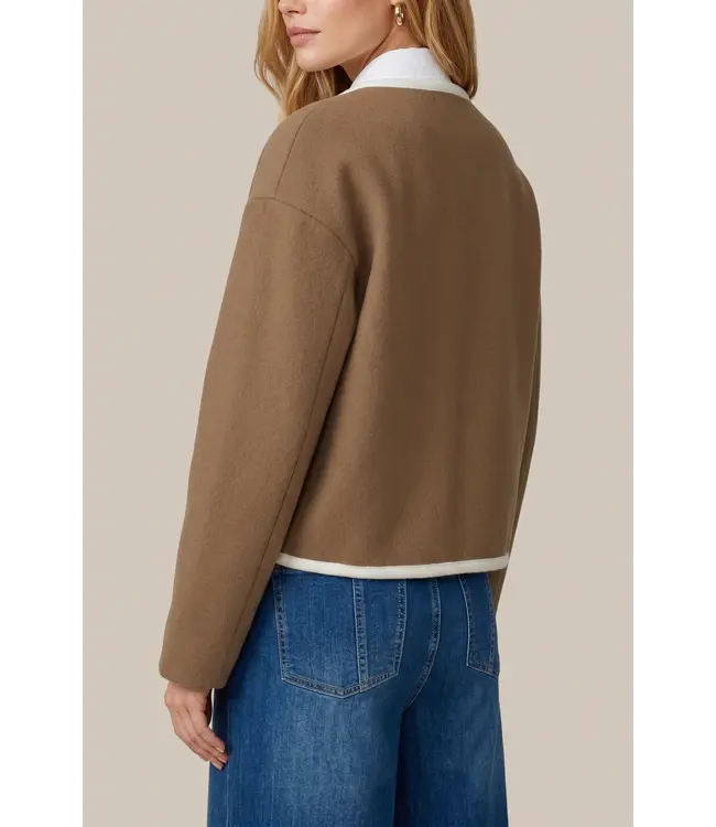 CS The Label Vest Claudy Light Camel / Wool White