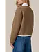 CS The Label Vest Claudy Light Camel / Wool White