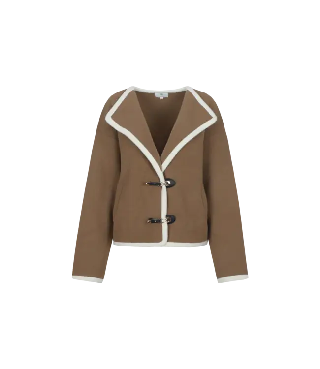 CS The Label Vest Claudy Light Camel / Wool White