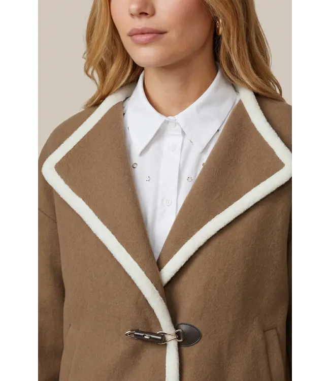 CS The Label Vest Claudy Light Camel / Wool White