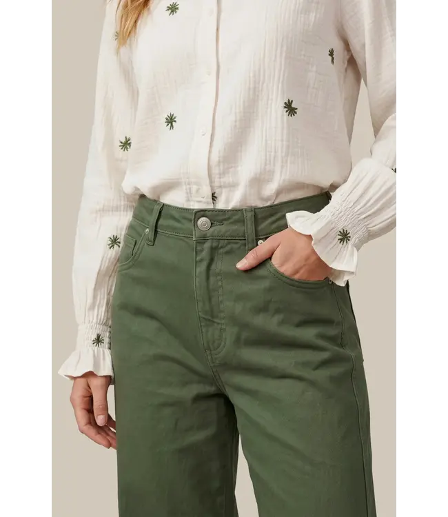 CS The Label Broek Nico Dark Olive