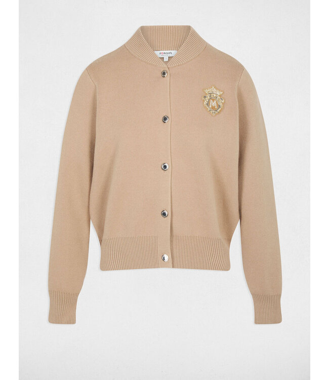Morgan Vest Mteddy Camel