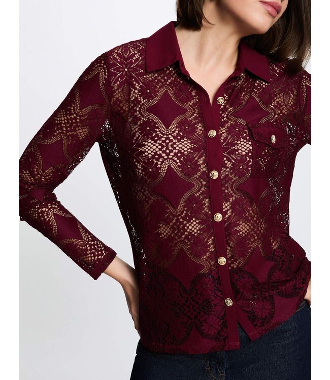 Morgan Blouse Tlilou Bourgogne
