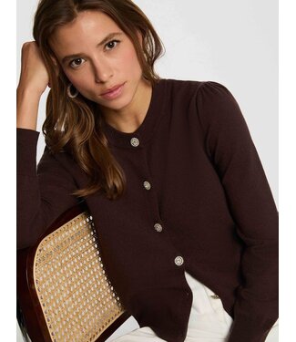 Morgan de toi Morgan Vest Mknot Choco