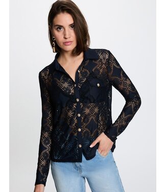 Morgan de toi Morgan Blouse Tlilou Sky Captain