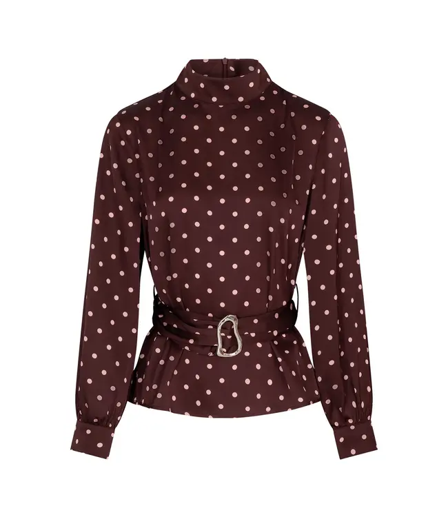 Studio Amaya Blouse Selya Bordeaux