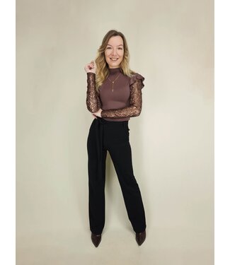 Zoen Woman Zoen Pantalon Broek Britt Black