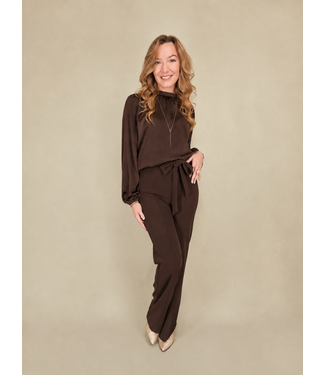 Zoen Woman Zoen Pantalon Broek Britt Brown