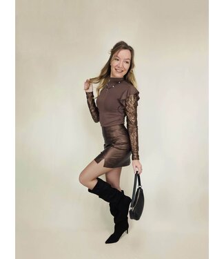 Zoen Woman Zoen Rok Bliss Vegan Leather Brown