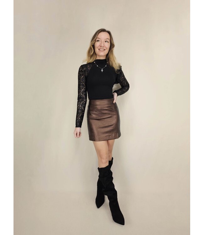 Zoen Top Isa Lace Black