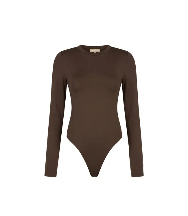Malelions Body Emblem Crewneck Dark Brown